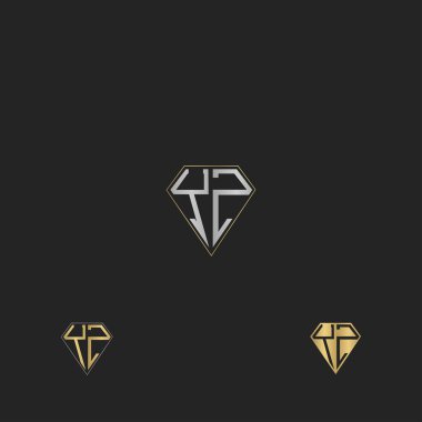 Alfabe Baş harfleri ZY, YZ, Z ve Y logosu