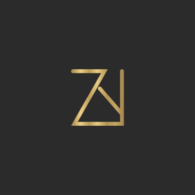 Alfabe Baş harfleri ZY, YZ, Z ve Y logosu