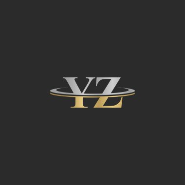 Alfabe Baş harfleri ZY, YZ, Z ve Y logosu