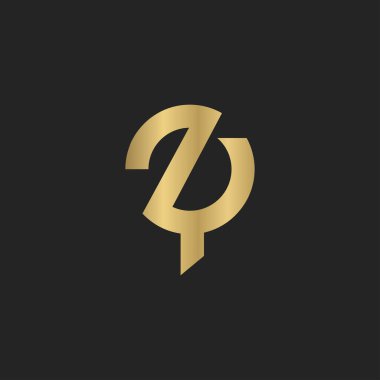 Alfabe Baş harfleri ZY, YZ, Z ve Y logosu