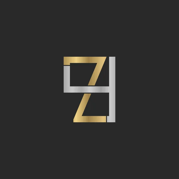 アルファベットイニシャルロゴZy ZとY — ストックベクタ