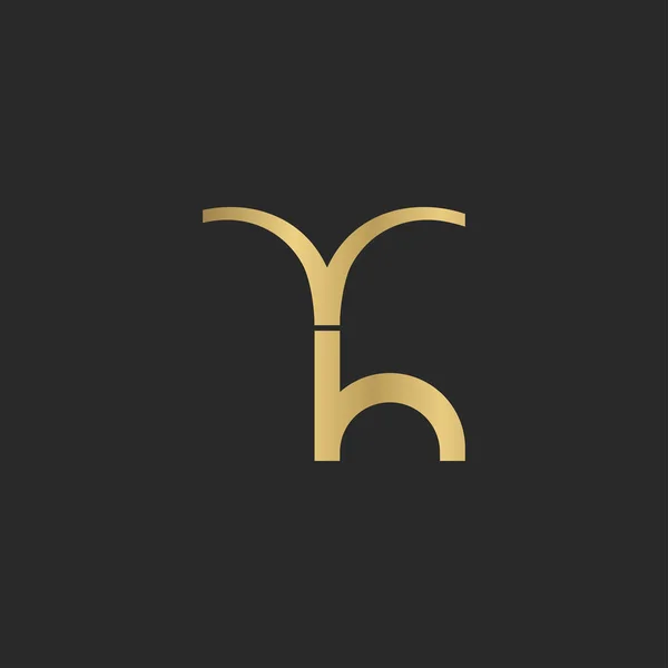 Logotipo Inicial Alfabeto — Vetor de Stock