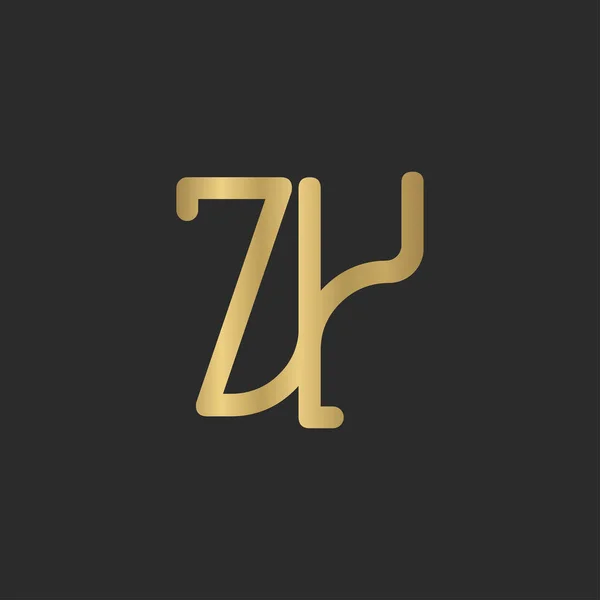 Logotipo Las Iniciales Del Alfabeto — Archivo Imágenes Vectoriales