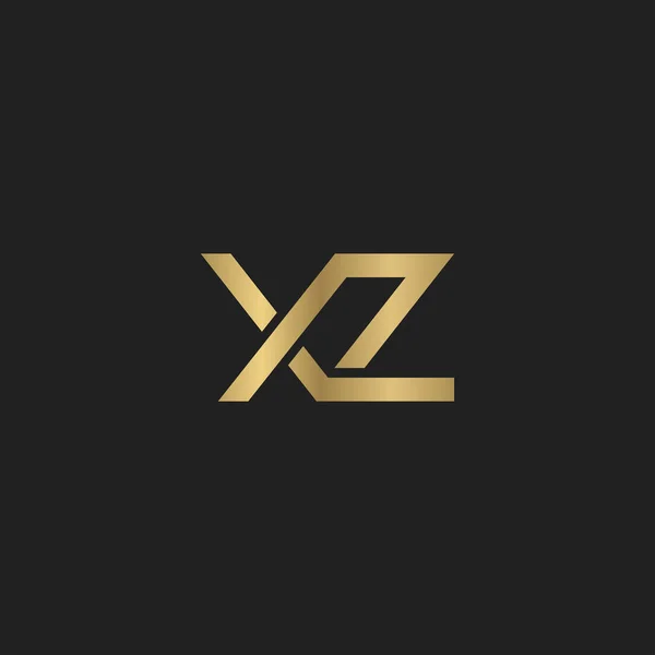 大写字母首字母标题标识Xz X和Z — 图库矢量图片