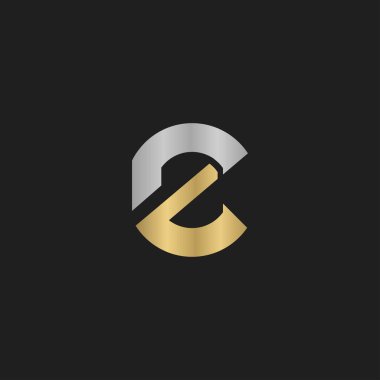 CZ, ZC, C ve Z soyut ilk harfli alfabe logosu tasarımı