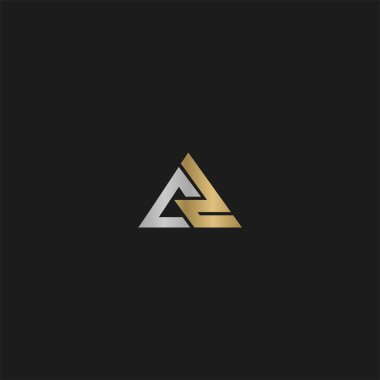 CZ, ZC, C ve Z soyut ilk harfli alfabe logosu tasarımı