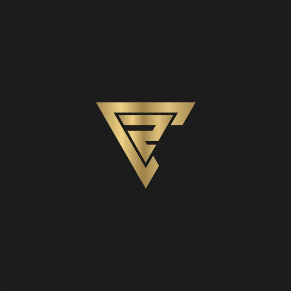 Design Logo Inițial Monogramă Literă Alfabet — Vector de stoc