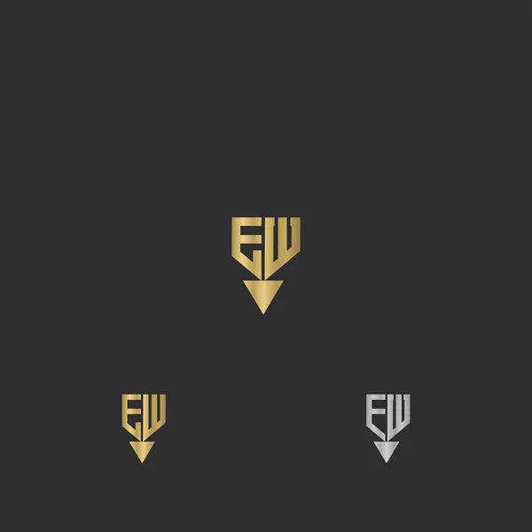 Abstract Initial Monogram Letter Logo Design — 图库矢量图片