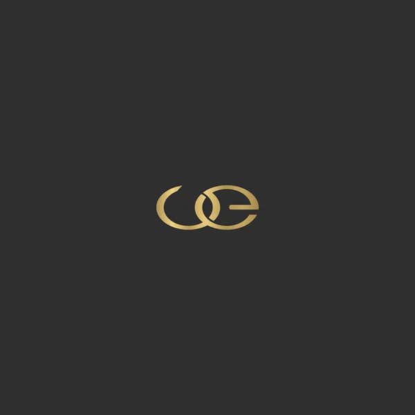 Soyut Ilk Harfli Alfabe Logosu Tasarımı — Stok Vektör