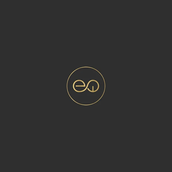 Abstract Initial Monogram Letter Logo Design — 图库矢量图片