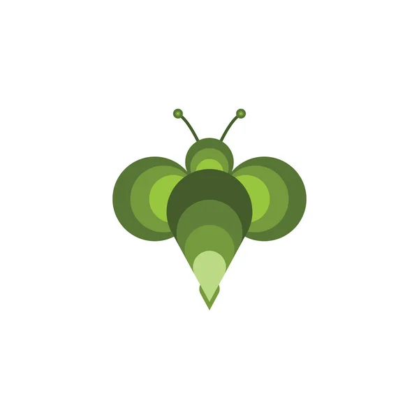 Templat Desain Logo Lebah Madu - Stok Vektor