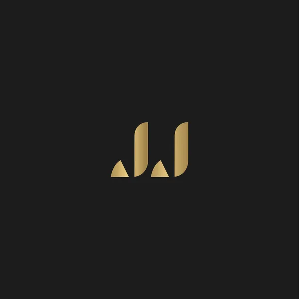 Abstrakt Initial Monogram Letter Abphabet Logo Design — Stockový vektor