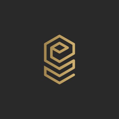 Alfabe Baş harfleri EZ, ZE, E ve Z logosu