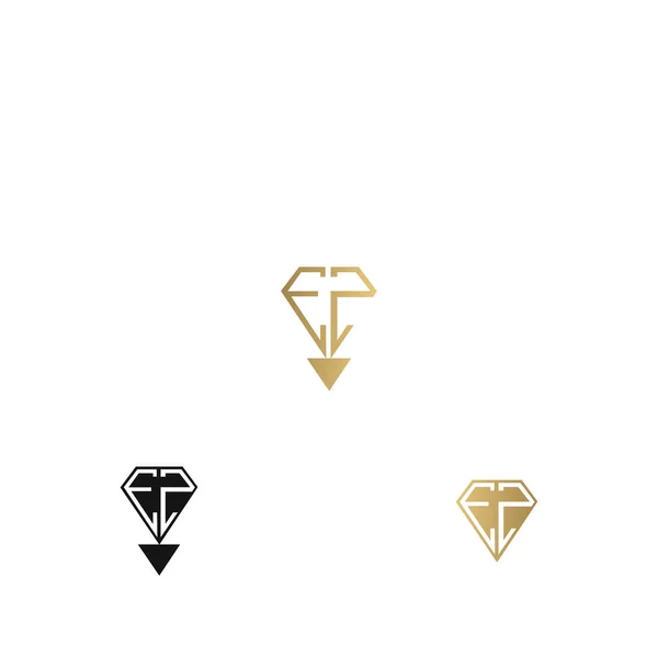 Och Abstrakt Första Monogram Bokstav Alfabet Logotyp Design — Stock vektor