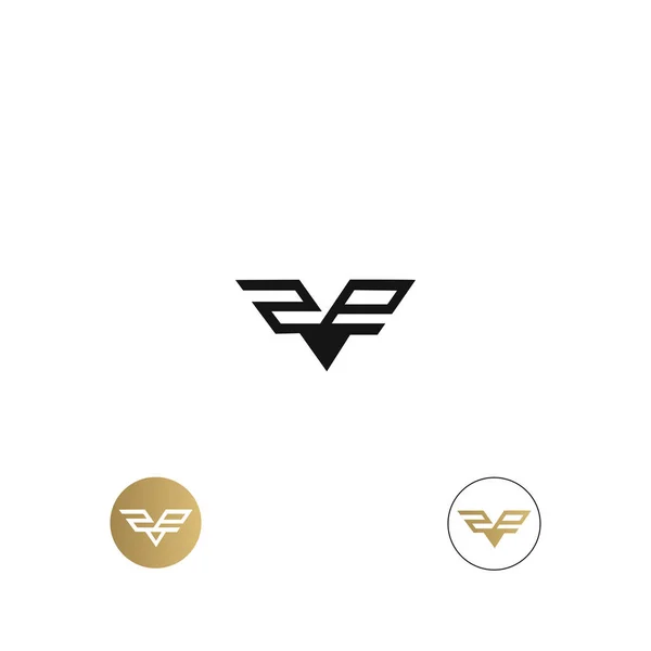 Abecední Písmena Iniciály Logo — Stockový vektor