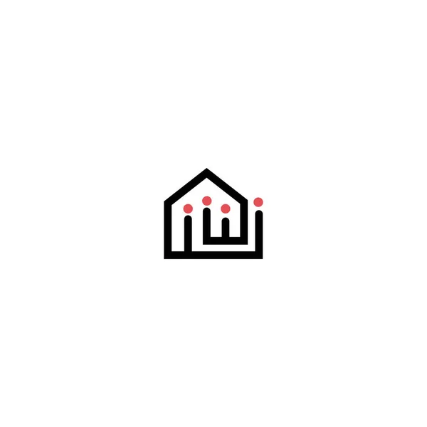Group People Gathering Logo Icon Team House Logo Template — 스톡 벡터