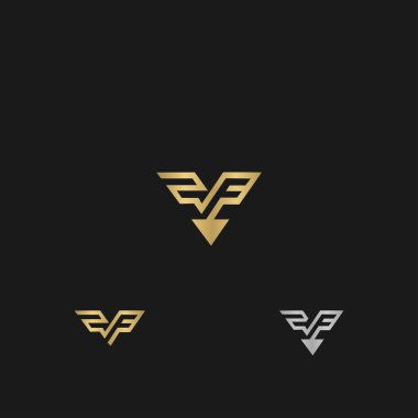 Alfabe harfleri Baş harfleri: Monogram logosu FZ, ZF, F ve Z