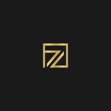 Alfabe harfleri Baş harfleri: Monogram logosu FZ, ZF, F ve Z