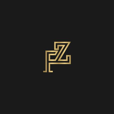Alfabe harfleri Baş harfleri: Monogram logosu FZ, ZF, F ve Z