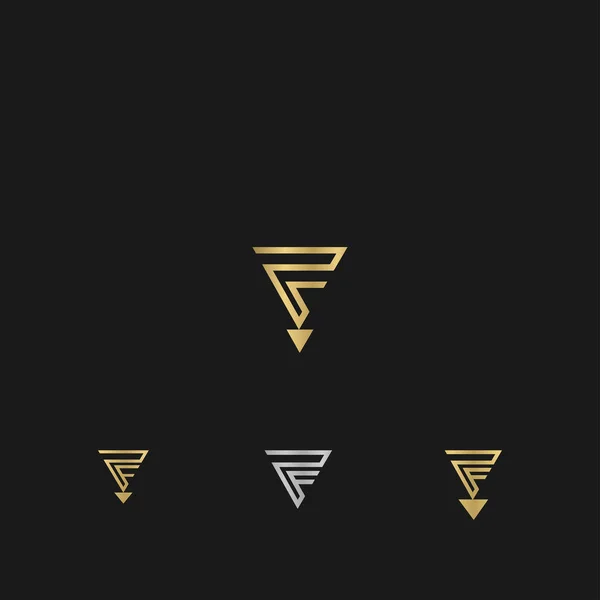 Buchstaben Buchstaben Initialen Monogramm Logo Und — Stockvektor