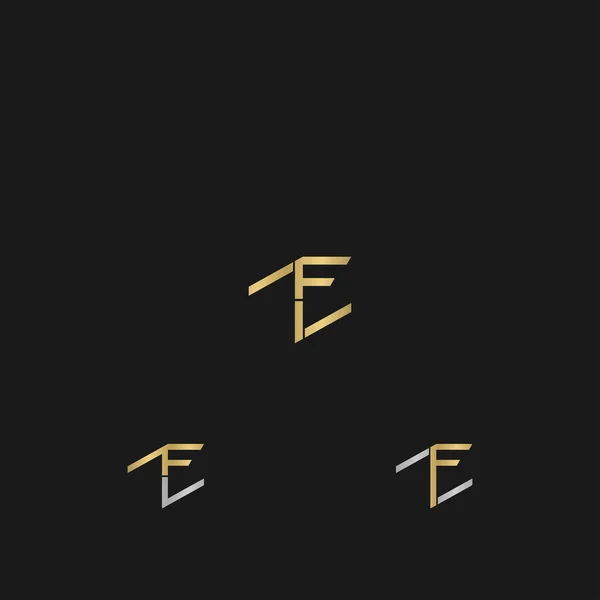 Γραμμάτια Αλφαβητικά Μονογράμματα Λογότυπο Και — Διανυσματικό Αρχείο