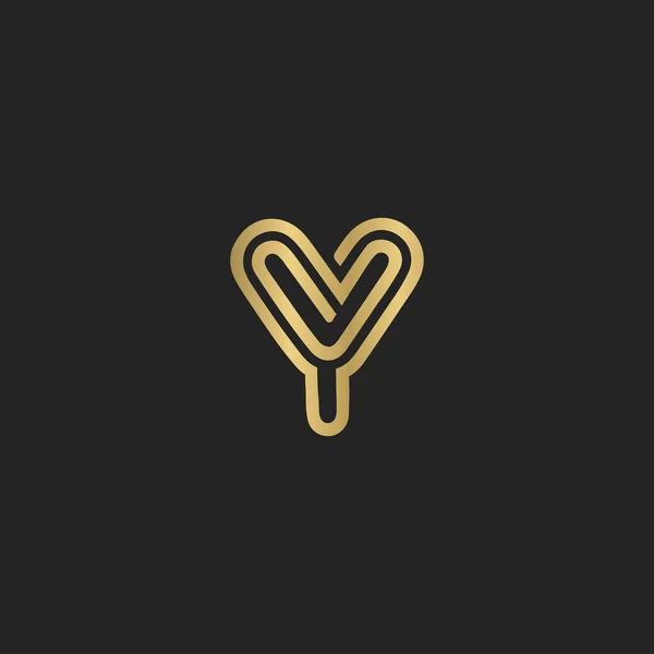 Abstrakt Initial Monogram Letter Abphabet Logo Design — Stockový vektor