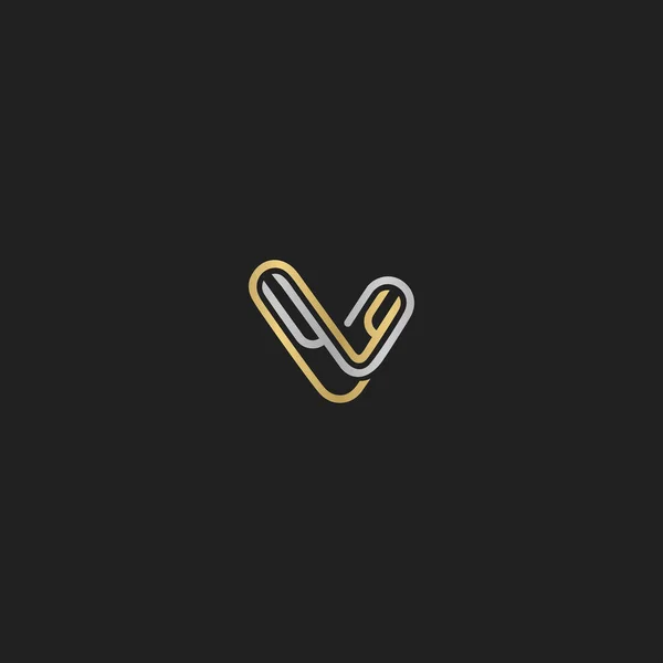 Diseño Abstracto Inicial Del Logotipo Del Alfabeto Letra Del Monograma — Vector de stock