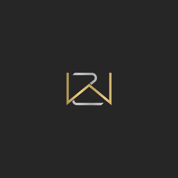 알파벳 Initials Monogram Logo — 스톡 벡터