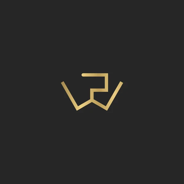 Abstrato Inicial Monograma Letra Alfabeto Logotipo Design — Vetor de Stock
