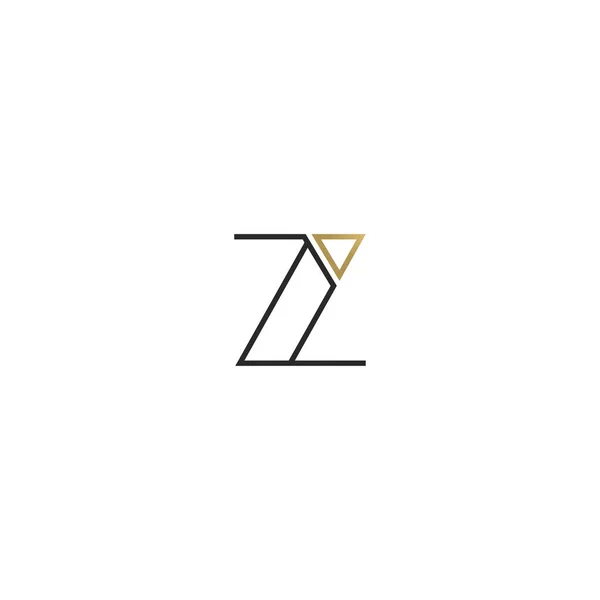 I和Z摘要初始单字字母标识设计 — 图库矢量图片