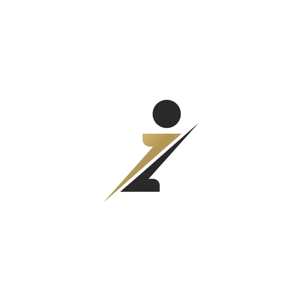 Diseño Abstracto Inicial Del Logotipo Del Alfabeto Letra Del Monograma — Archivo Imágenes Vectoriales