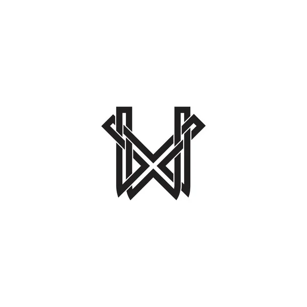 Letras Alfabeto Logotipo Inicial Monograma —  Vetores de Stock