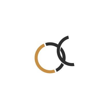 XC, CX, X ve C Soyut ilk monogram harf alfabesi logosu tasarımı