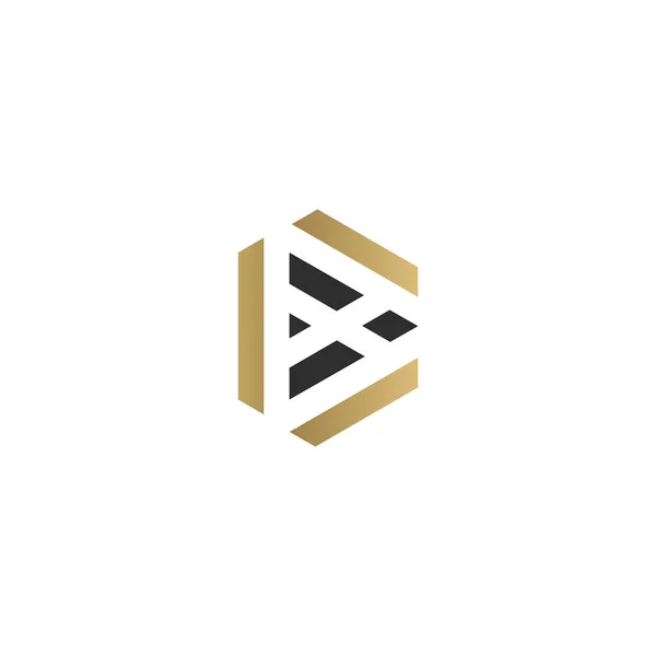 Creative Abstract Letter Logo Design Linked Letter Logo Design — Vetor de Stock