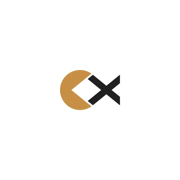 Criativa Abstrato Letra Logotipo Design Design Logotipo Carta Vinculada — Vetor de Stock