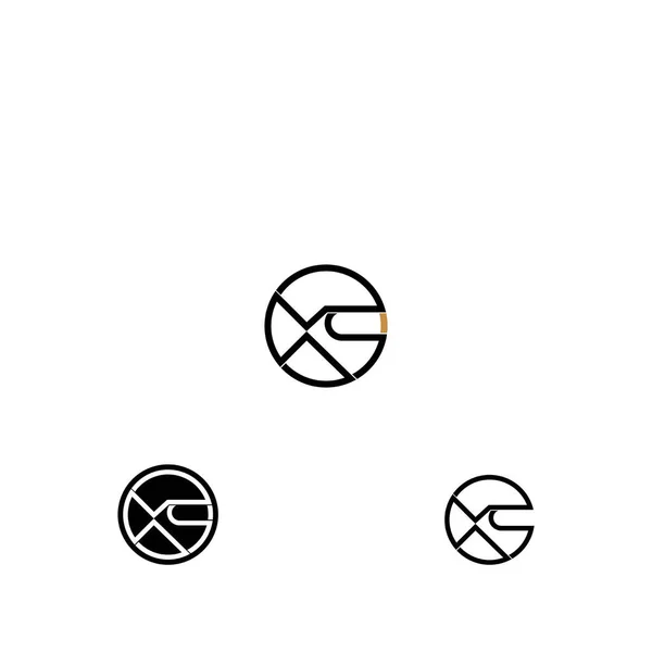 Creative Abstract Letter Logo Design Linked Letter Logo Design — 图库矢量图片