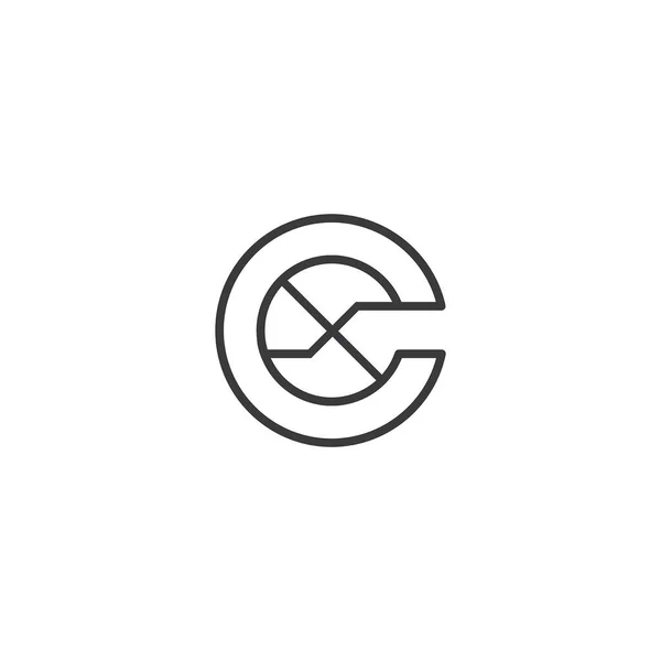 Alphabet Letters Initials Monogram Logo — Vetor de Stock
