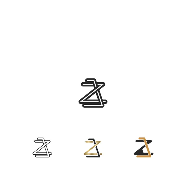 Alphabet Letters Initials Monogram Logo — Stockový vektor