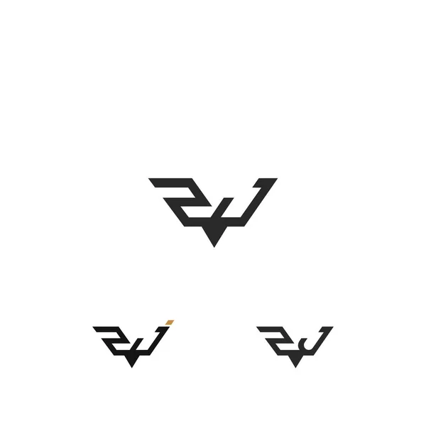 Alphabet Initials Logo — ストックベクタ