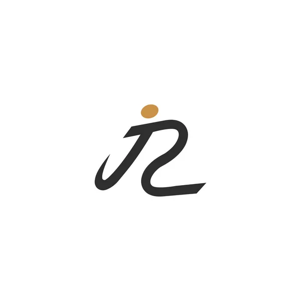 Alphabet Initials Logo — Vetor de Stock