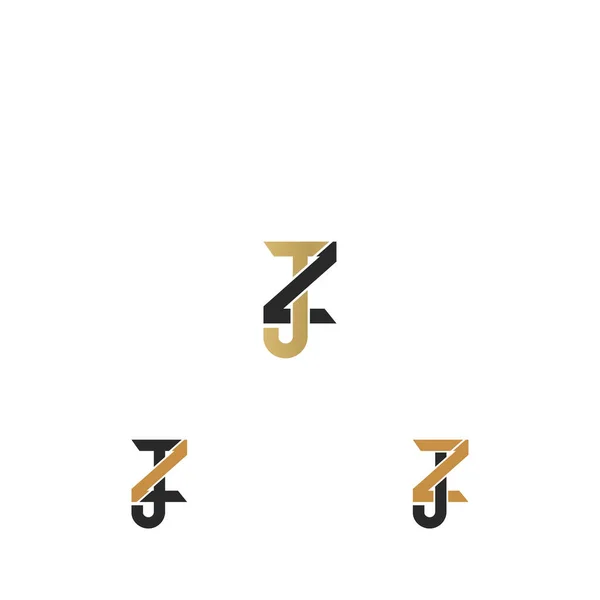 Alphabet Initials Logo — Stockový vektor