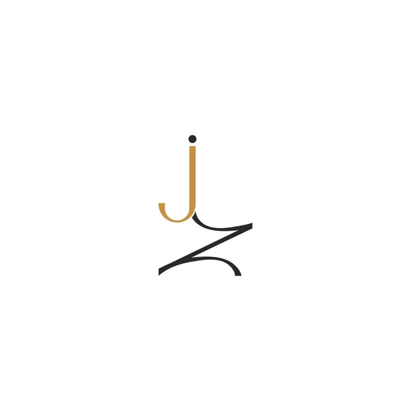 Creative Abstract Letter Logo Design Linked Letter Logo Design — ストックベクタ