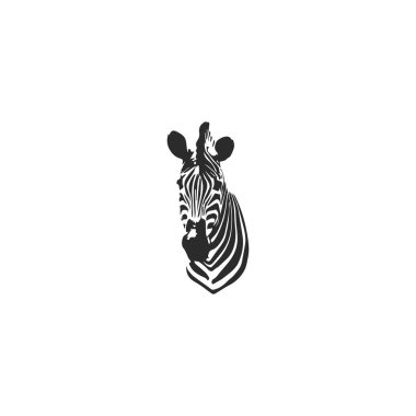  Zebra Logo Design. Zebra Head logo on white background