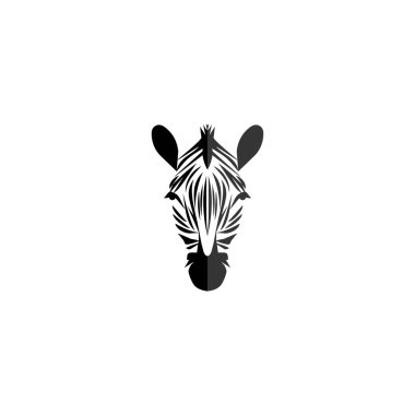  Zebra Logo Design. Zebra Head logo on white background