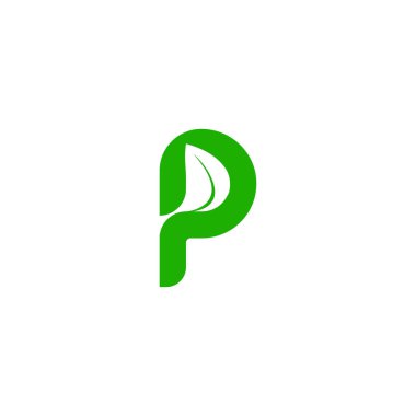 Alphabet Initials logo PP, P