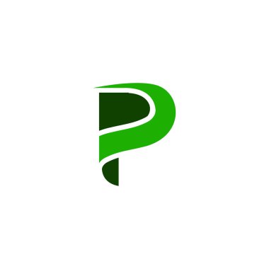 Alphabet Initials logo PP, P
