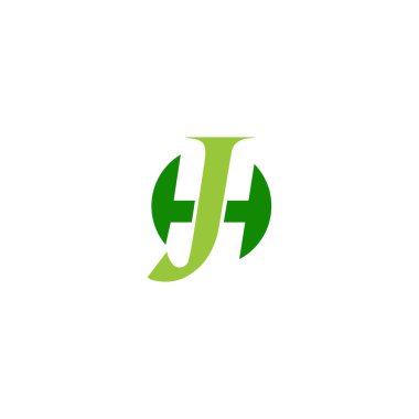 Alfabe Baş harfleri JH, HJ, J ve H logosu