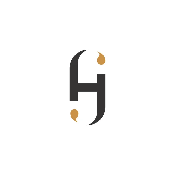 Diseño Inicial Abstracto Del Logotipo Del Alfabeto Letra Del Monograma — Vector de stock
