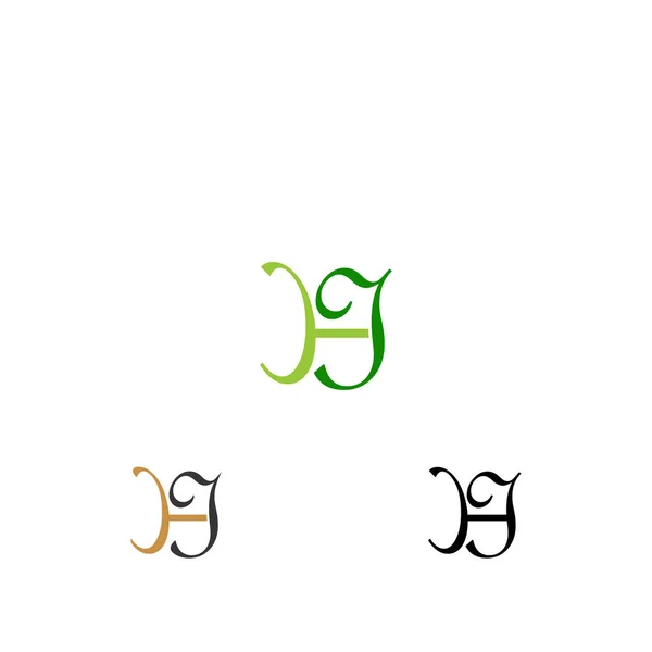 Alfabetletters Initialen Monogram Logo — Stockvector