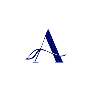 Alfabe harfleri Baş harfleri Monogram logosu AA, A